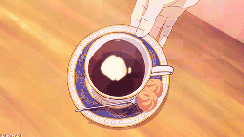 anime tea gif Goof morning GIF by Snow Annie