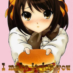 sweet hamburger cry girl blush