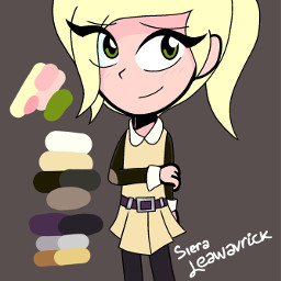 sieraleawavrick theforcestarexplorespace character girl cartoon